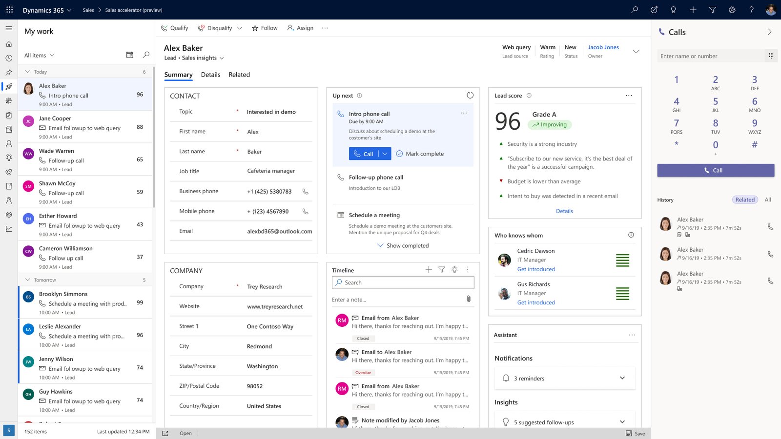 Dynamics 365 for sales