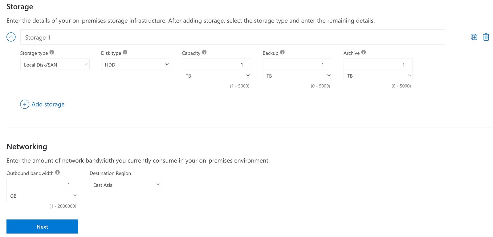 Tính toán chi phí sử dụng Azure Cloud