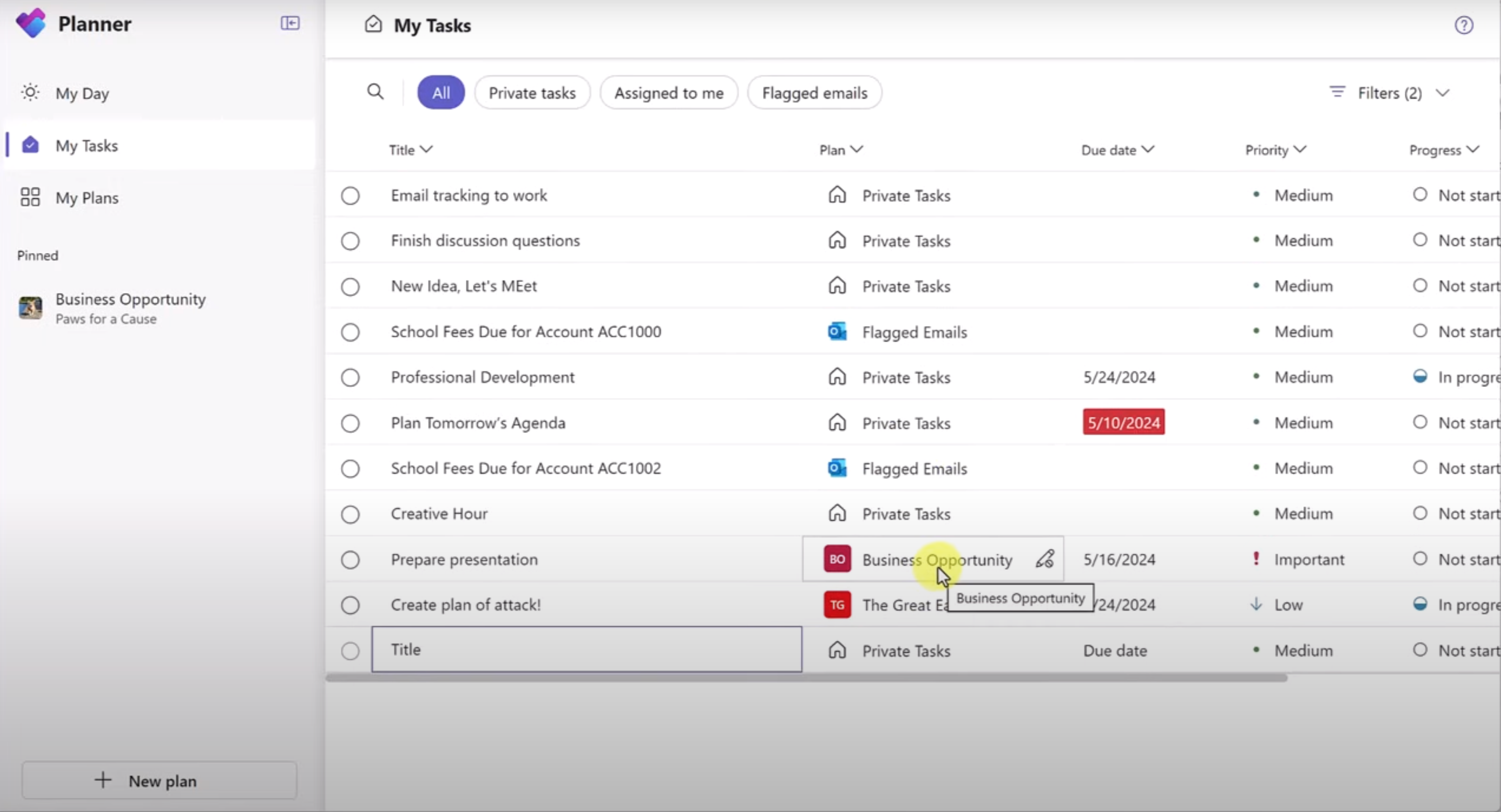 Microsoft Planner in Teams